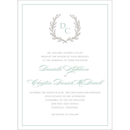 Provencial Garland Invitations